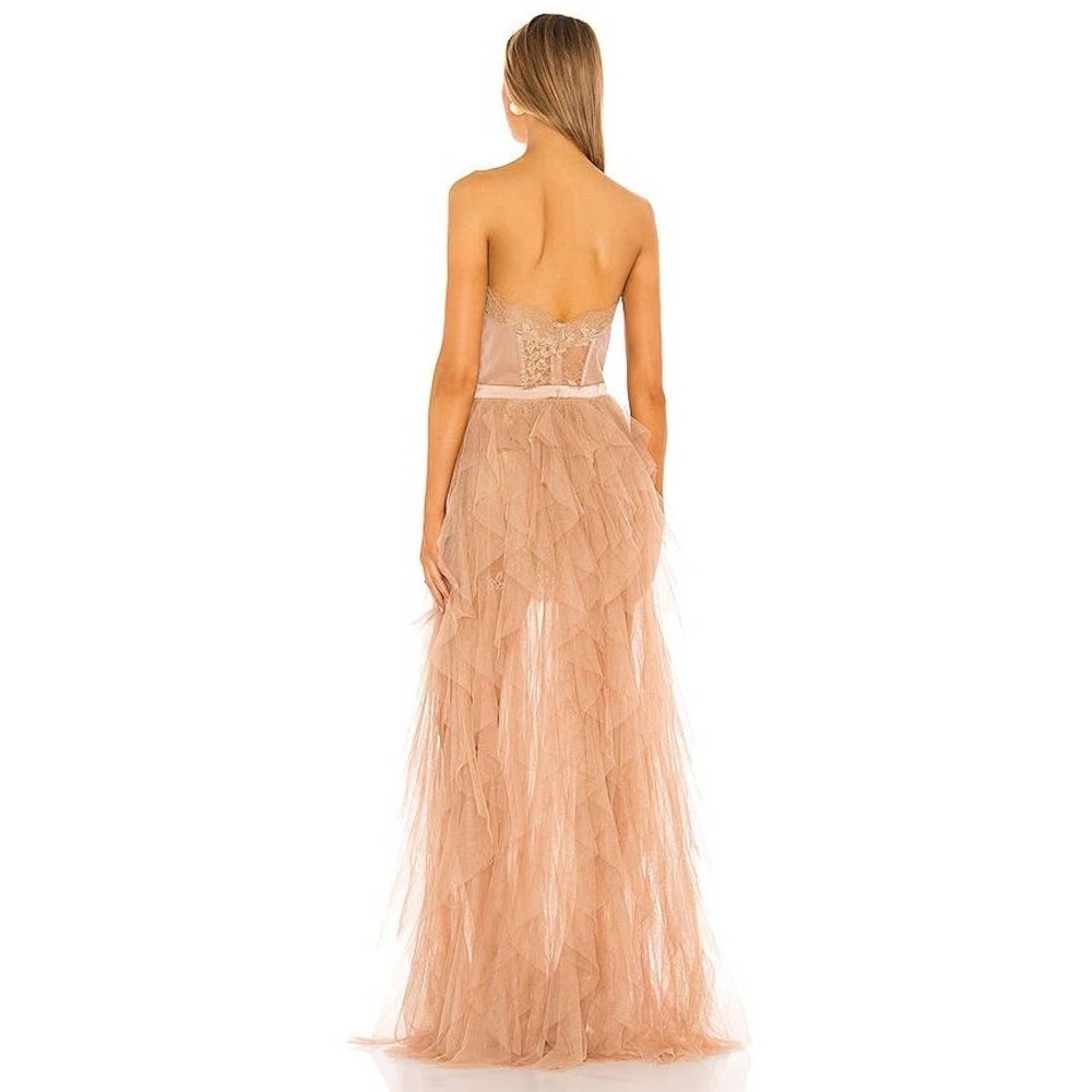 NWT for Love & Lemons Bustier Gown Warm Taupe Size M - Picture 3 of 14
